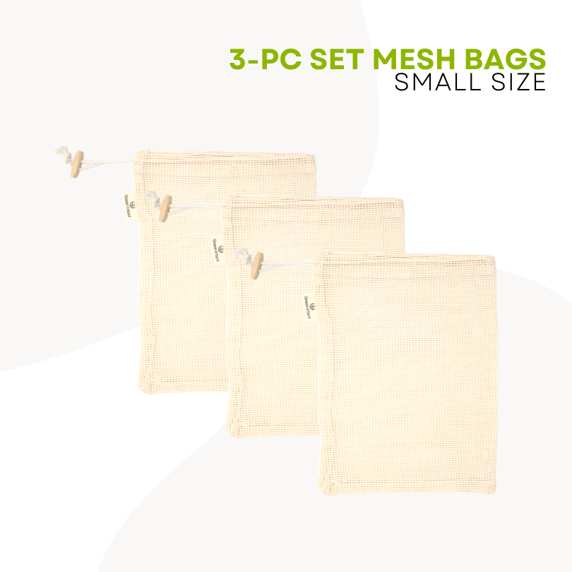 Mesh Bags 100% Organic Cotton (Set of 3)