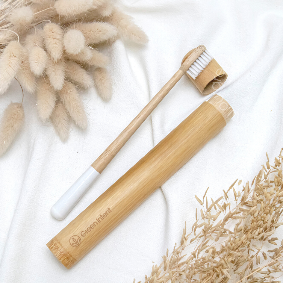 Bamboo Toothbrush Travel Case