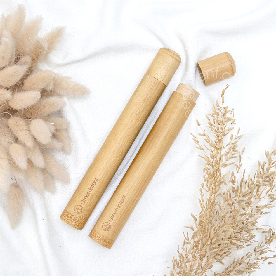 Bamboo Toothbrush Travel Case