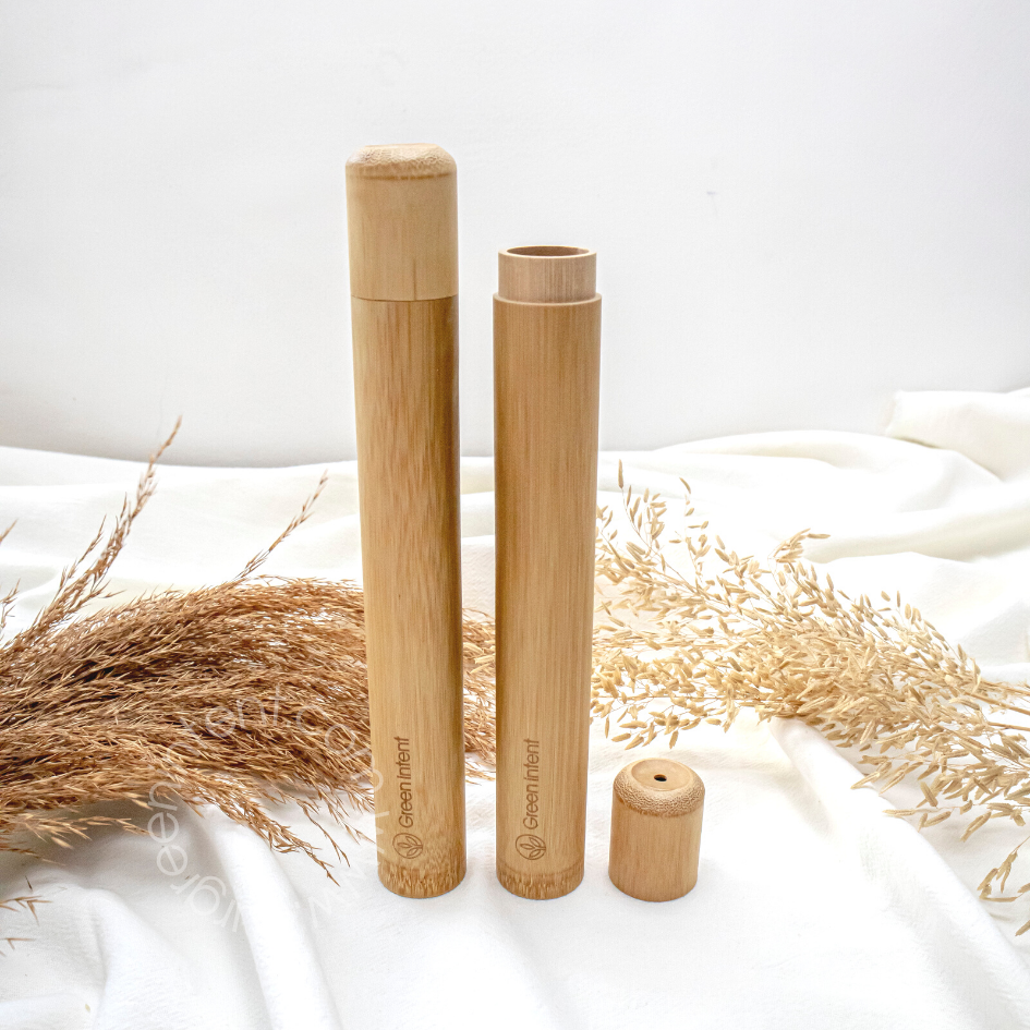 Bamboo Toothbrush Travel Case