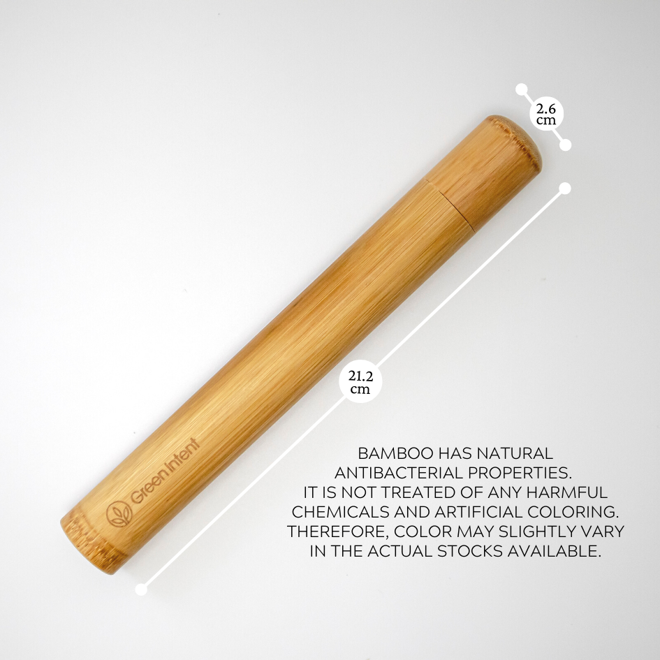 Bamboo Toothbrush Travel Case