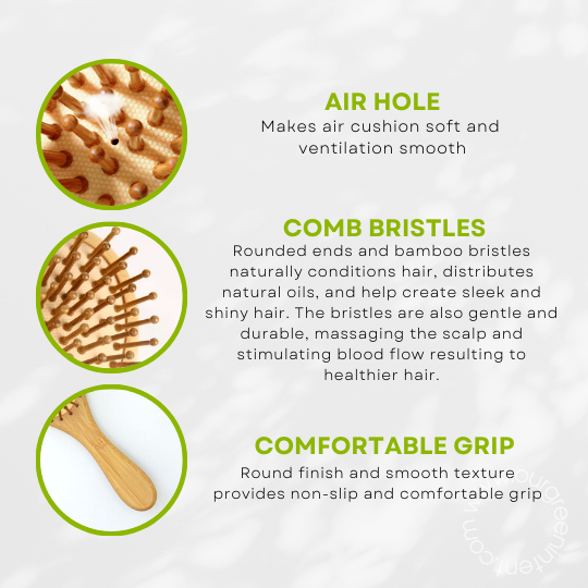 Bamboo Paddle Hairbrush