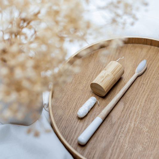 Thin-Bristled Bamboo Toothbrush