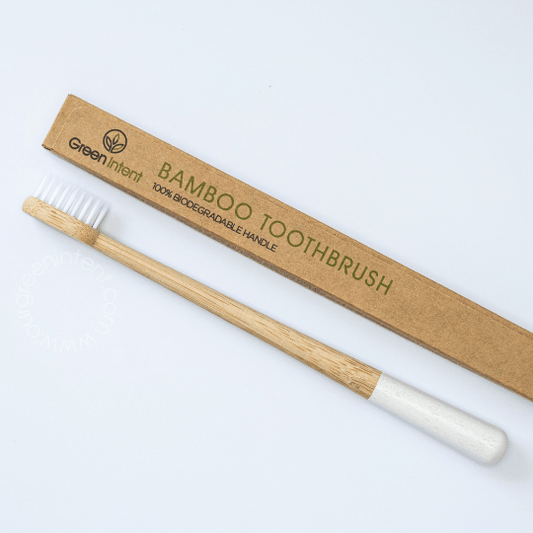 Thin-Bristled Bamboo Toothbrush