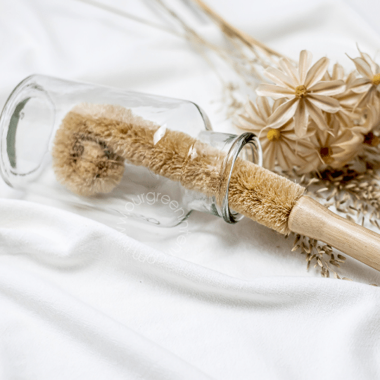 33cm Long Bamboo Sisal Bottle Brush