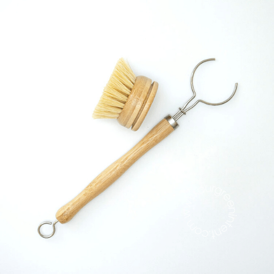 Bamboo Sisal Dish Brush with Handle