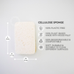 Cellulose Dish Sponge with Loofah Scrubber